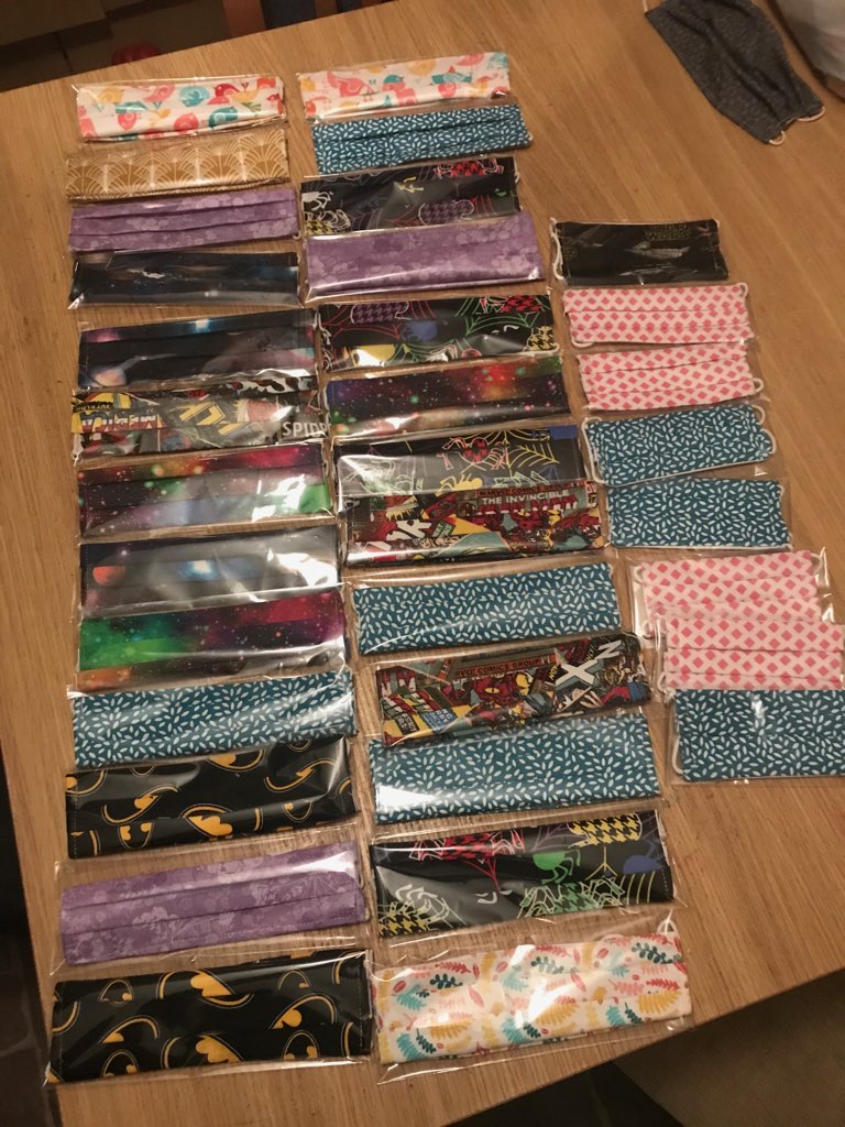 A selection of the face masks