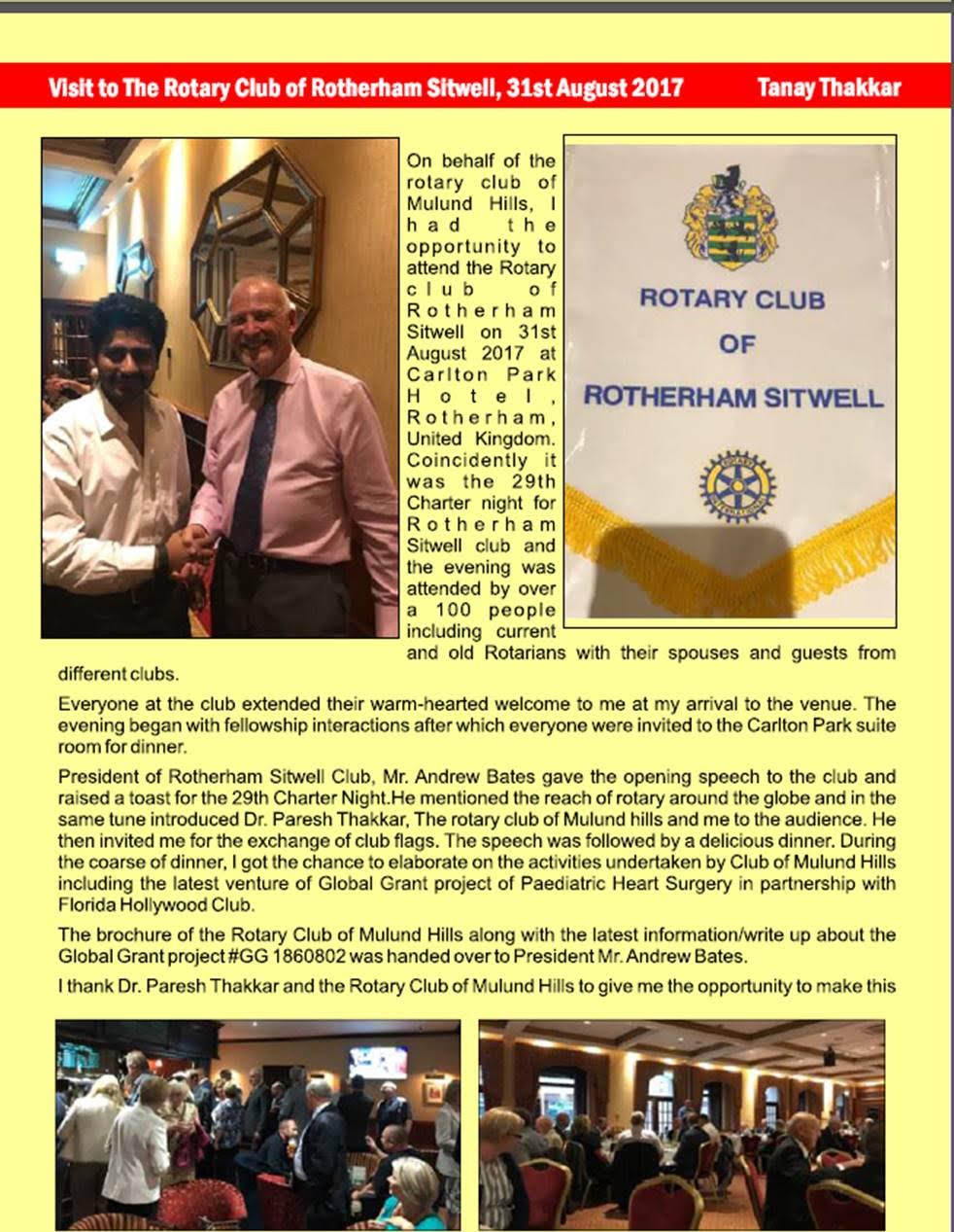 Charter Evening Visitors 