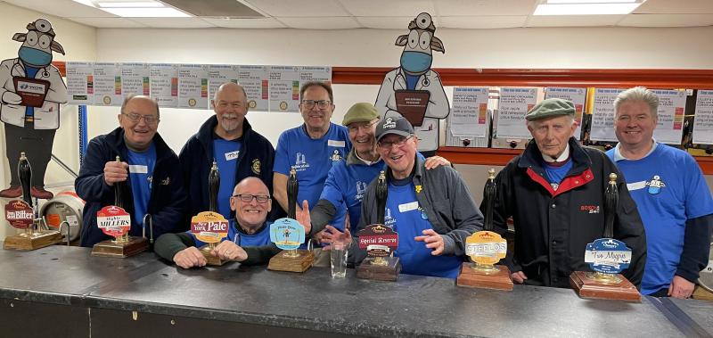 Having a great time at the Beer Festival