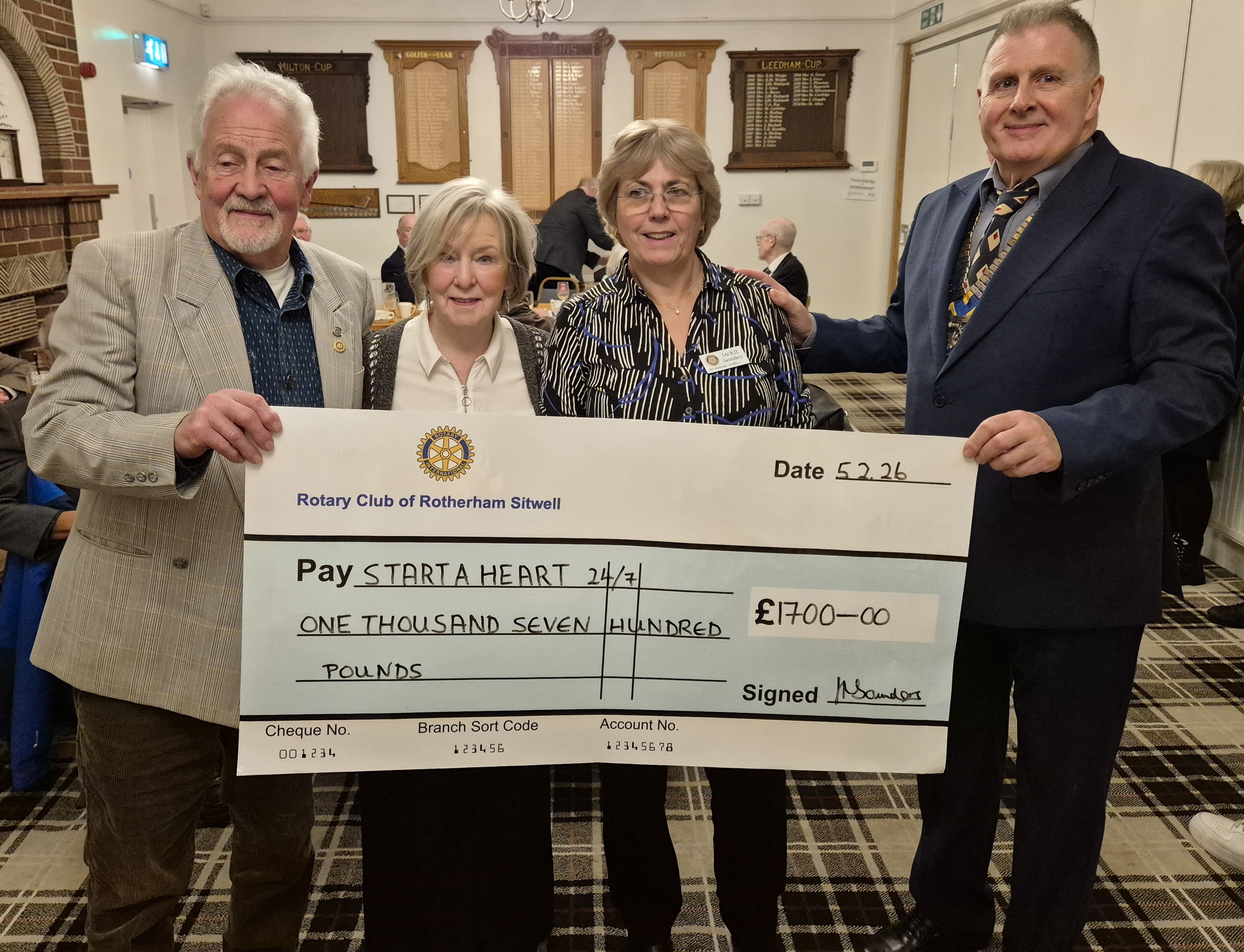 A Big Thank You From Rotherham Sitwell Rotary.