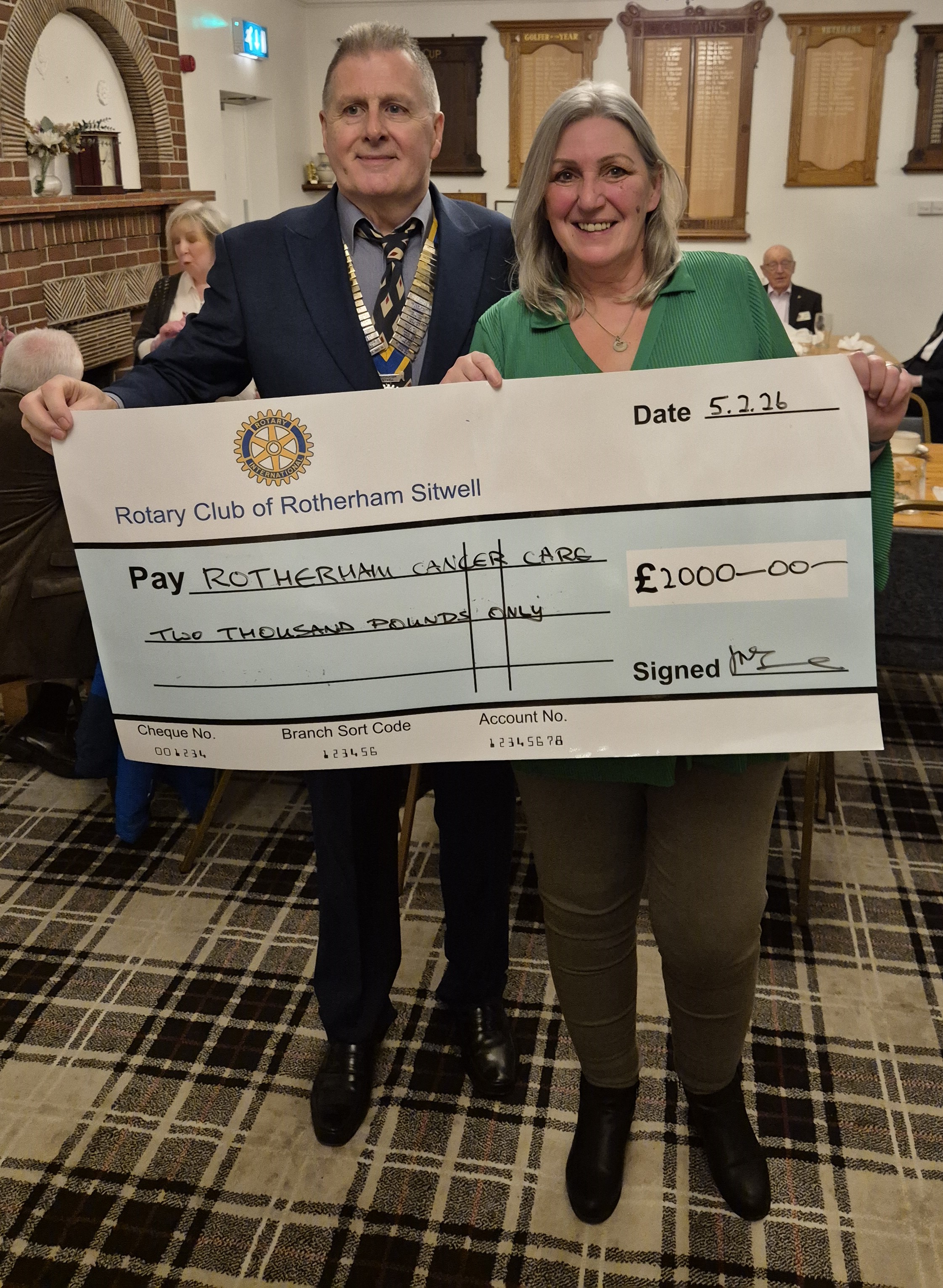 A Big Thank You From Rotherham Sitwell Rotary.