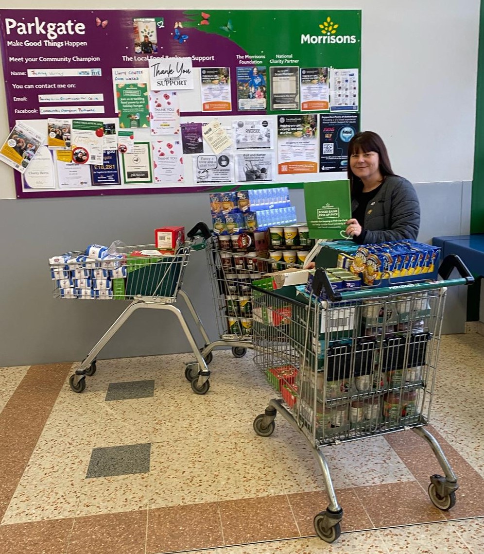  support local Foodbanks and help tackle food poverty in the community.