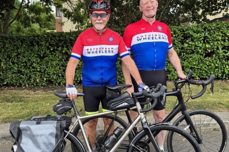 Rotherham Sitwell Rotarians Tom and Steve are cycling Newcastle to Edinburgh